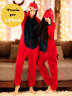 Pijama Mameluco Adultos Y Niño Tela Polar Fleece de Invierno Pijamas Familiares - MALABIS