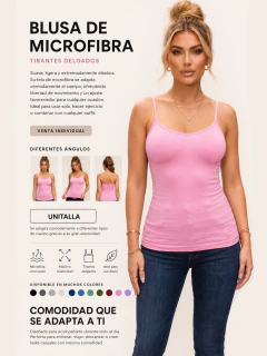 Blusa Mujer Tirantes Casual Blusa Negra Crop Top Dama - MALABIS