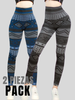 Set 2 Legging de Mujer Mallones Dama Stretch Leggins Mayon Mallas