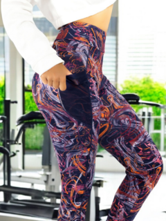 Leggins Deportivo Mujer Mallas Gym Mallones Dama Con Bolsas Laterales