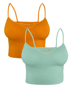 Set De 2 Tops Mujer Blusa Casual Elegante Crop Top Camiseta en internet