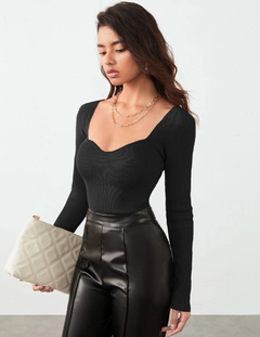 Sueter Mujer Cuello V Manga Larga Sueteres De Punto Sweaters en internet