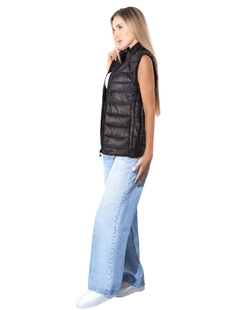 Chaleco Ligero Para Dama, Acolchonado Cuello alto, Ligero, Con Cremallera, Chaleco Basico Puffer Acolchado Para Dama en internet