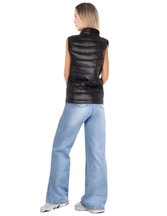 Chaleco Ligero Para Dama, Acolchonado Cuello alto, Ligero, Con Cremallera, Chaleco Basico Puffer Acolchado Para Dama - tienda en línea