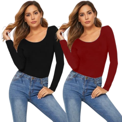 Set 2 Blusas Mujer Manga Larga Interior Térmico - tienda en línea