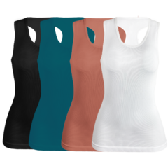 Pack de 4 Blusas Mujer Camiseta Dama Casual Blusa Negra Crop Top en internet