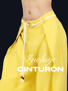 Pantalones palazzo anchos de pierna ancha para mujer, pantalones sólidos con volantes y cinturón decorativo - comprar en línea