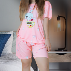 Pijama De Short Y Playera Mujer Ropa De Dormir Aesthetic
