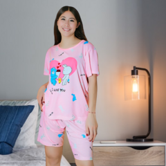 Pijama De Short Y Playera Mujer Ropa De Dormir Aesthetic - tienda en línea