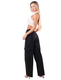Pantalon De Mujer Wide Legs Pantalones Anchos Dama Mom Jeans en internet