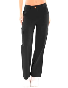 Pantalón Cargo Mujer Wide Legs Pantalones Anchos Mom Jeans en internet