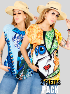 Blusa de Mujer manga corta estampada