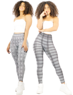 Set De 2 Mallas Deportivas O Casual Mujer Mallones Leggins - MALABIS