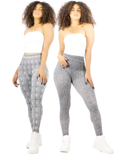 Set De 2 Mallas Deportivas O Casual Mujer Mallones Leggins - tienda en línea