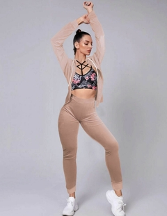 Imagen de Conjunto Pants Mujer Sudadera Y Pant Aterciopelado Set Dama
