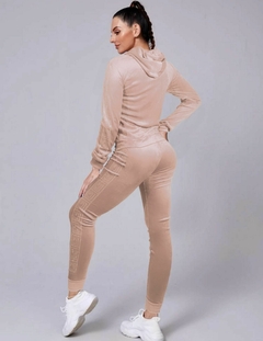 Conjunto Pants Mujer Sudadera Y Pant Aterciopelado Set Dama