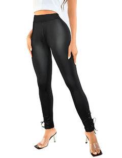 Leggins Cuero Moda Elegante O Casual Mujer Leginsn Vinipiel - MALABIS