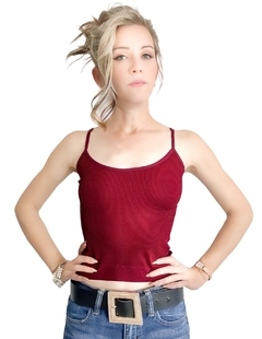 Blusa Mujer Texturizada Casual Blusa Negra Crop Top