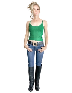 Blusa Mujer Texturizada Casual Blusa Negra Crop Top - MALABIS