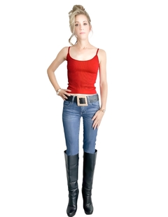 Imagen de Blusa Mujer Texturizada Casual Blusa Negra Crop Top