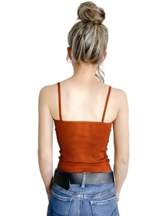 Blusa Mujer Texturizada Casual Blusa Negra Crop Top - comprar en línea