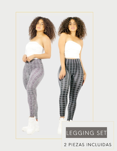 Set De 2 Mallas Deportivas O Casual Mujer Mallones Leggins - comprar en línea