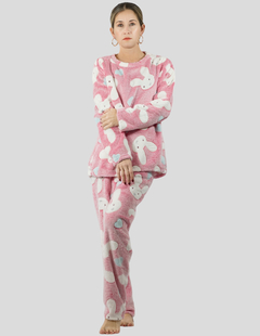 Pijamas de Invierno Mujer Tela Polar Navidad Afelpada Ropa Térmica Polar Fleece Flanel Cosplay Disfraz en internet