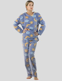 Pijamas de Invierno Mujer Tela Polar Navidad Afelpada Ropa Térmica Polar Fleece Flanel Cosplay Disfraz - MALABIS