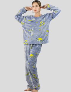 Pijamas de Invierno Mujer Tela Polar Navidad Afelpada Ropa Térmica Polar Fleece Flanel Cosplay Disfraz - comprar en línea