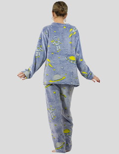 Pijamas de Invierno Mujer Tela Polar Navidad Afelpada Ropa Térmica Polar Fleece Flanel Cosplay Disfraz - MALABIS