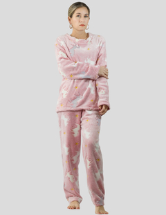 Pijamas de Invierno Mujer Tela Polar Navidad Afelpada Ropa Térmica Polar Fleece Flanel Cosplay Disfraz - MALABIS