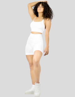 Conjunto Deportivo Mujer Short Biker Top Stretch Fit Push Up - tienda en línea