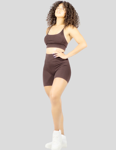 Conjunto Deportivo Mujer Short Biker Top Stretch Fit Push Up - MALABIS