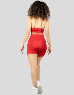 Conjunto Deportivo Mujer Short Biker Top Stretch Fit Push Up en internet