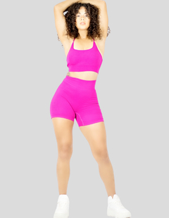 Conjunto Deportivo Mujer Short Biker Top Stretch Fit Push Up - comprar en línea
