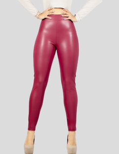 Leggins Moda Elegante Casual Mujer Mallones Cuero Vinipiel - comprar en línea