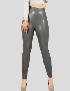 Leggins Moda Elegante Casual Mujer Mallones Cuero Vinipiel - MALABIS