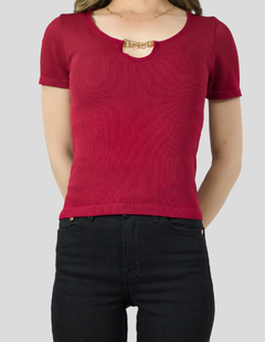 Playera de Mujer con Detalle Metálicos - MALABIS