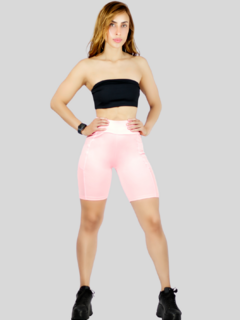 SHORT DEPORTIVO DE MUJER STRETCH CON BOLSAS LATERALES - tienda en línea
