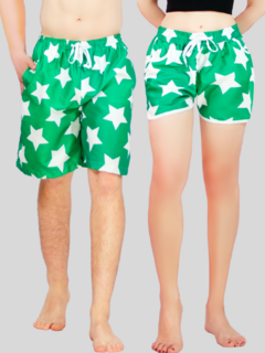 Set Shorts En Pareja De Trajes De Baño Hombre y Mujer 2 piezas - MALABIS