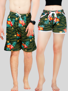 Set Shorts En Pareja De Trajes De Baño Hombre y Mujer 2 piezas - tienda en línea