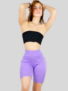SHORT DEPORTIVO DE MUJER STRETCH CON BOLSAS LATERALES - MALABIS