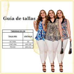 Imagen de Blusa Mujer Casual Plus Size Blusones Tallas Grandes Amplia