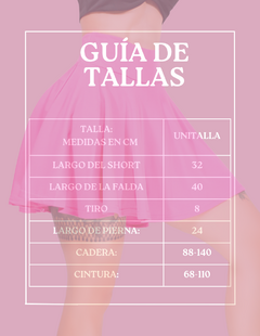 Falda Short de Mujer deportiva o casual con bolsillo interior para teléfono y banda de cintura ancha en internet