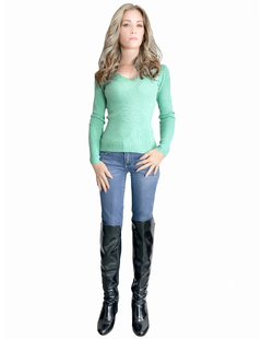 Sueter De Mujer Cuello V Sueteres De Punto Dama Sweaters