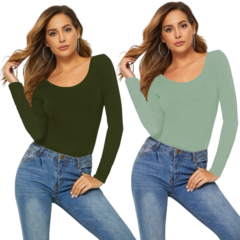 Set 2 Blusas Mujer Manga Larga Interior Térmico - comprar en línea