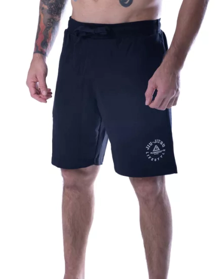 Bermuda Masc. Moletom Preta