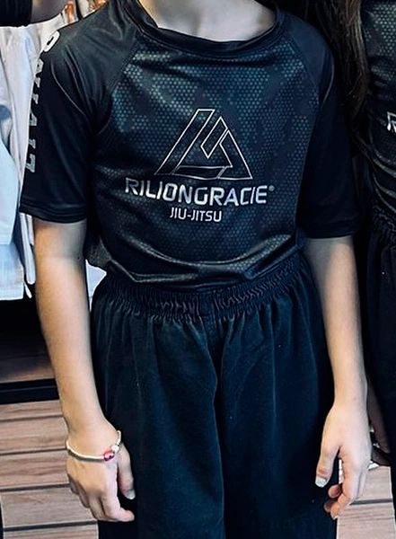 Rashguard Infantil Manga Curta Grey