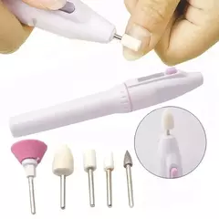 Kit Aparelho Lixa Unha Manicure Pedicure Portátil Elétrico Profissional Sem Fio - comprar online