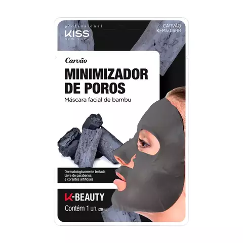 Máscara Facial de Bambu Carvão - Kiss NY